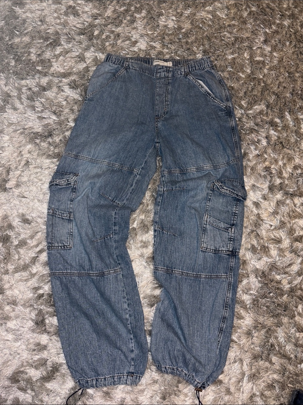 GARAGE DENIM Baggy Cargo Pants - soft feel fit!